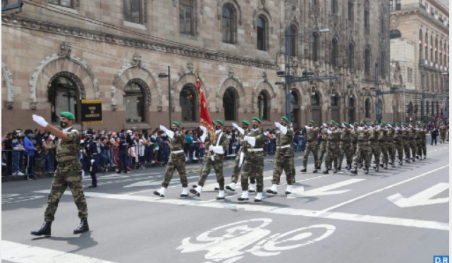 Un détachement des FAR prend part au traditionnel défilé militaire en commémoration de l’indépendance du Mexique