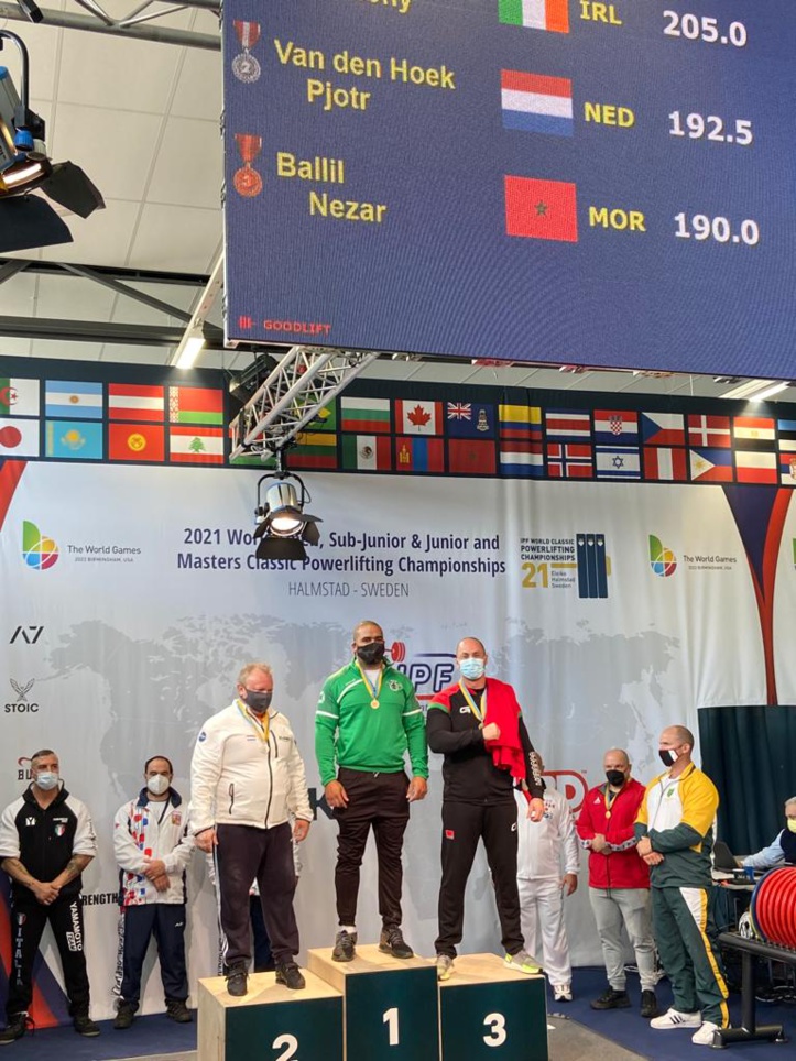 Coupe du monde de Power Lifting / Suède 21 : Nizar Ballil, un Marocain au podium Coupe du monde de Power Lifting / Suède 21 : Nizar Ballil, un Marocain au podium
