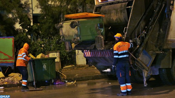 Casablanca : Les éboueurs espèrent une meilleure considération Casablanca : Les éboueurs espèrent une meilleure considération