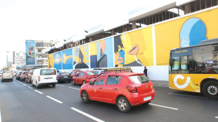 Street Art : Une géante fresque murale à Casablanca Street Art : Une géante fresque murale à Casablanca