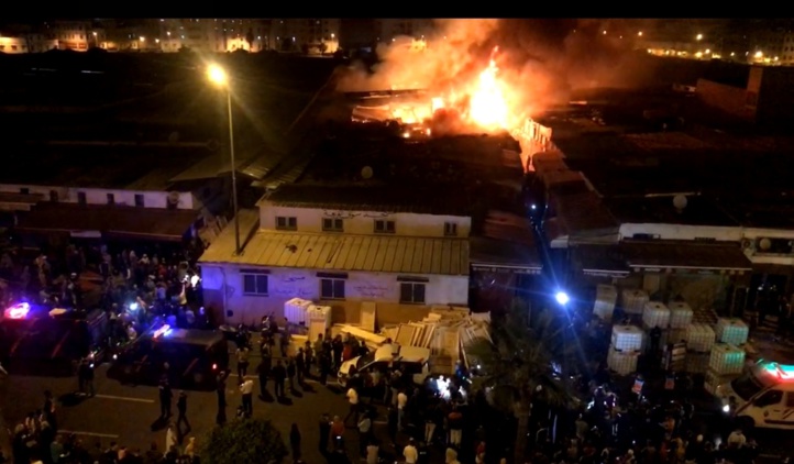 Terrible incendie au marché de Koréa, la protection civile maitrise le feu (Vidéo)