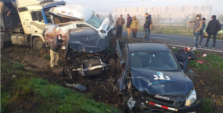 Accident horrible à Kenitra : un mort et 37 blessés dans une collision impliquant 20 voitures Accident horrible à Kenitra : un mort et 37 blessés dans une collision impliquant 20 voitures