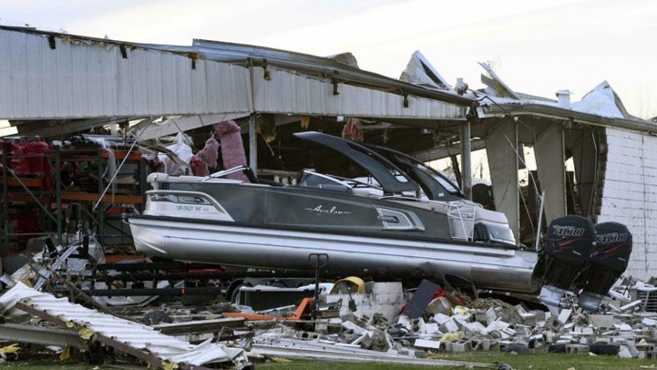 Tornades aux Etats-Unis : Bilan humain et matériel très lourd dans le Kentucky