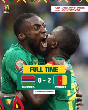 CAN 2021 / Cameroun-Gambie (2-0) : Les Lions Indomptables futurs adversaires du Vainqueur du match ’’Maroc-Egypte’’ CAN 2021 / Cameroun-Gambie (2-0) : Les Lions Indomptables futurs adversaires du Vainqueur du match ’’Maroc-Egypte’’