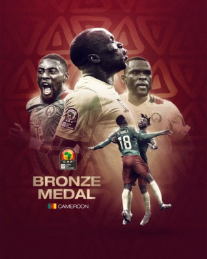 CAN- Match de classement : Une remontada et les tirs au but offrent la médaille de bronze au Cameroun (3-3/5-3 t.a.b.) CAN- Match de classement : Une remontada et les tirs au but offrent la médaille de bronze au Cameroun (3-3/5-3 t.a.b.)
