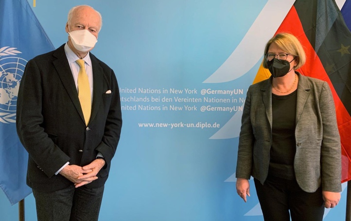 Sahara : Staffan de Mistura s'entretient avec l'Ambassadrice allemande à l'ONU Sahara : Staffan de Mistura s'entretient avec l'Ambassadrice allemande à l'ONU