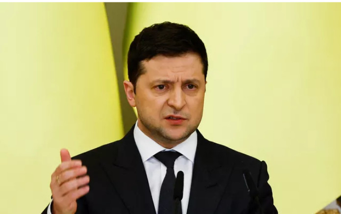 Le président ukrainien Volodymyr Zelensky. Le président ukrainien Volodymyr Zelensky.
