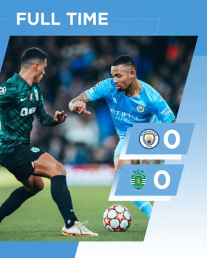 Ligue des champions : Manchester City se qualifie sans forcer face au Sporting (0-0 /5-0) Ligue des champions : Manchester City se qualifie sans forcer face au Sporting (0-0 /5-0)