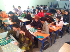 Lors des derniers championnats scolaires d'Agadir.