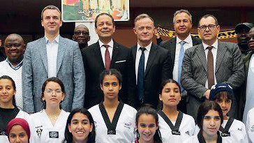 Aïn Sebaâ / Casablanca : Une délégation africaine en visite au lycée des sportifs Aïn Sebaâ / Casablanca : Une délégation africaine en visite au lycée des sportifs