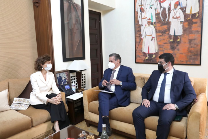 Le Chef du gouvernement reçoit Audrey Azoulay, la DG de l'UNESCO Le Chef du gouvernement reçoit Audrey Azoulay, la DG de l'UNESCO