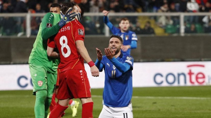 Barrages européens / Mondial 2022 : Battue par la Macédoine du Nord (0-1), l'Italie n'ira pas au Mondial