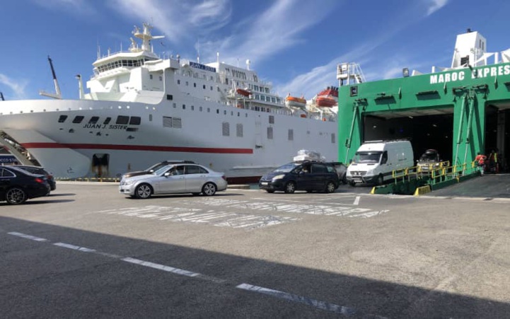 Le Port d'Algésiras reprend les opérations de traversée en bateau avec le Maroc
