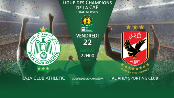 Programme des quarts de la Ligue des champions : Ce vendredi soir, Espérance-Sétif à 21h00, Raja–Al Ahly à 22h00 Programme des quarts de la Ligue des champions : Ce vendredi soir, Espérance-Sétif à 21h00, Raja–Al Ahly à 22h00