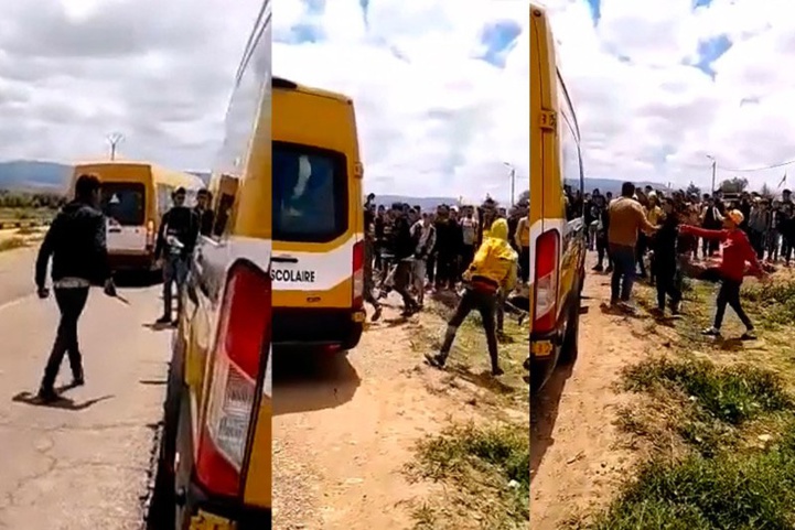 Arrestation de jeunes impliqués dans l'attaque d'un bus scolaire à El Kelâa des Sraghna