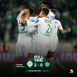 Botola Pro D1 / Mise à jour de la 21ème journée : Le Raja relève la tête et enfonce le Mouloudia (2-0) Botola Pro D1 / Mise à jour de la 21ème journée : Le Raja relève la tête et enfonce le Mouloudia (2-0)