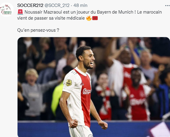 Footballeurs marocains du monde : Mazraoui au Bayern! Footballeurs marocains du monde : Mazraoui au Bayern!