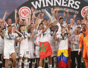Europa League : L'Eintracht Francfort et Aymene Barkok vainqueurs de la finale Europa League : L'Eintracht Francfort et Aymene Barkok vainqueurs de la finale