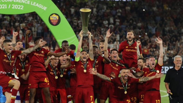 Coupe de la Conférence League (finale) : La Roma de Mourinho remporte la première édition face à Feyenoord (1-0) Coupe de la Conférence League (finale) : La Roma de Mourinho remporte la première édition face à Feyenoord (1-0)