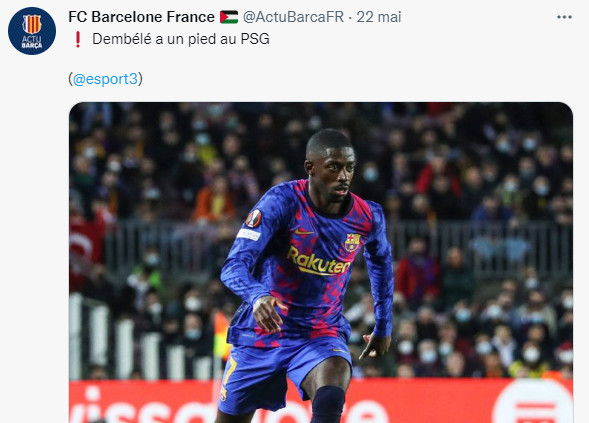 Transfert : Dembélé serait Parisien la saison prochaine ! Transfert : Dembélé serait Parisien la saison prochaine !