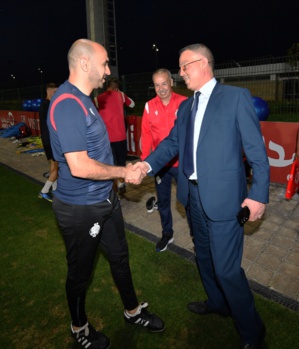Concentration du Wydad d’avant la finale : Le président de la FRMF en visite de soutien aux Wydadis Concentration du Wydad d’avant la finale : Le président de la FRMF en visite de soutien aux Wydadis