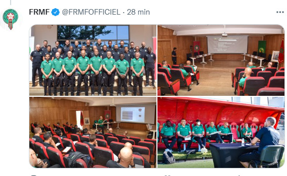 Stage d’obtention Licence CAF Pro : La FRMF communique via twitter Stage d’obtention Licence CAF Pro : La FRMF communique via twitter