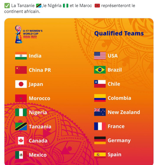 Mondial féminin U17 : Le tirage des groupes le 24 juin Mondial féminin U17 : Le tirage des groupes le 24 juin