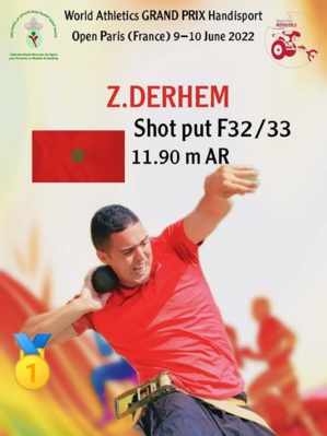 Meeting de Paris de para-athlétisme : Une belle moisson des Marocains, 4 médailles d’or, un record mondial, un record africain et un autre personnel