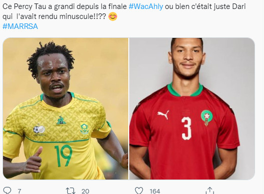 Maroc-Afrique du Sud : Percy Tau a malmené la défense marocaine Maroc-Afrique du Sud : Percy Tau a malmené la défense marocaine