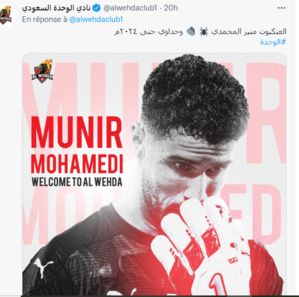 Footballeurs marocains du monde : Munir  Mohamedi quitte la Turquie pour l’Arabie Saoudite