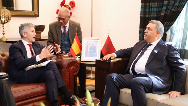 Coopération sécuritaire, criminalité transnationale, migration... Laftit rencontre son homologue espagnol Coopération sécuritaire, criminalité transnationale, migration... Laftit rencontre son homologue espagnol