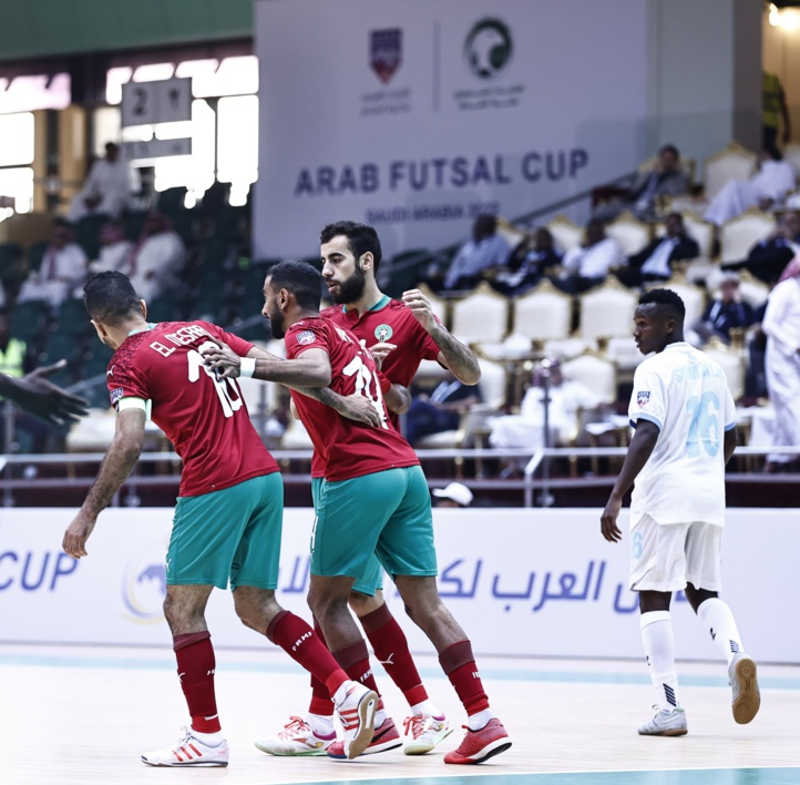 Futsal / Coupe arabe 2022 : Ce mercredi, le Maroc face à la Mauritanie (12h00- Arriyadia) Futsal / Coupe arabe 2022 : Ce mercredi, le Maroc face à la Mauritanie (12h00- Arriyadia)