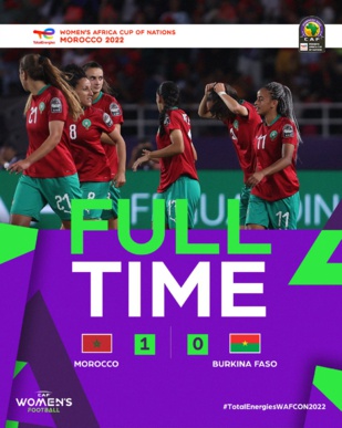 CAN Féminine 2022  /  Maroc-Burkina Faso (1-0) :  3 points très importants pour la suite ! Ghizlane Chebbak Meilleure  joueuse du match