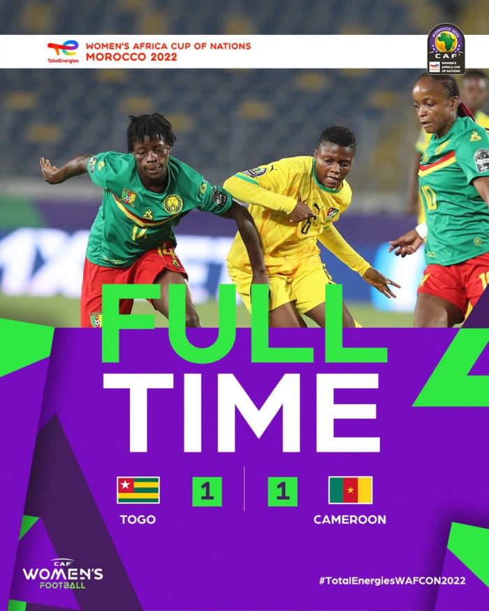 CAN féminine /  Groupe B  / 2e journée : La Zambie s’envole, la Tunisie surprise, le Cameroun cale, le Togo espère !