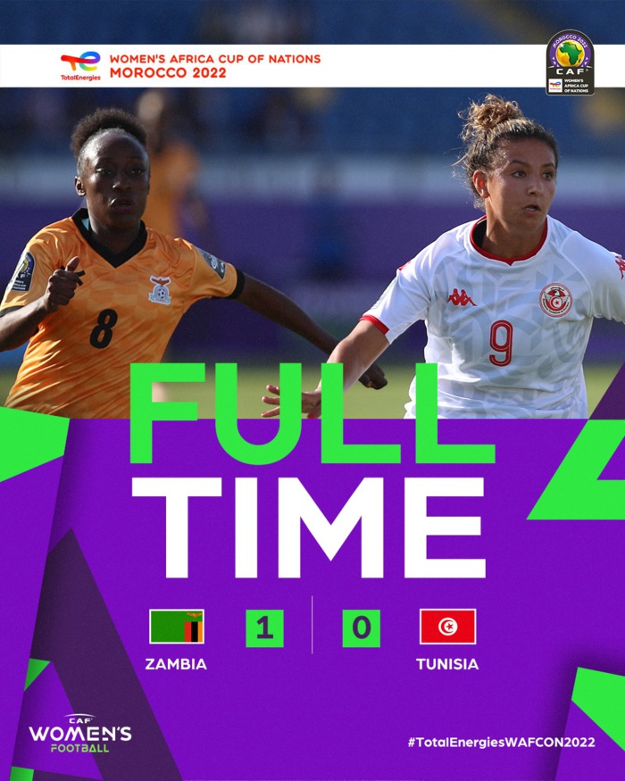CAN féminine /  Groupe B  / 2e journée : La Zambie s’envole, la Tunisie surprise, le Cameroun cale, le Togo espère !