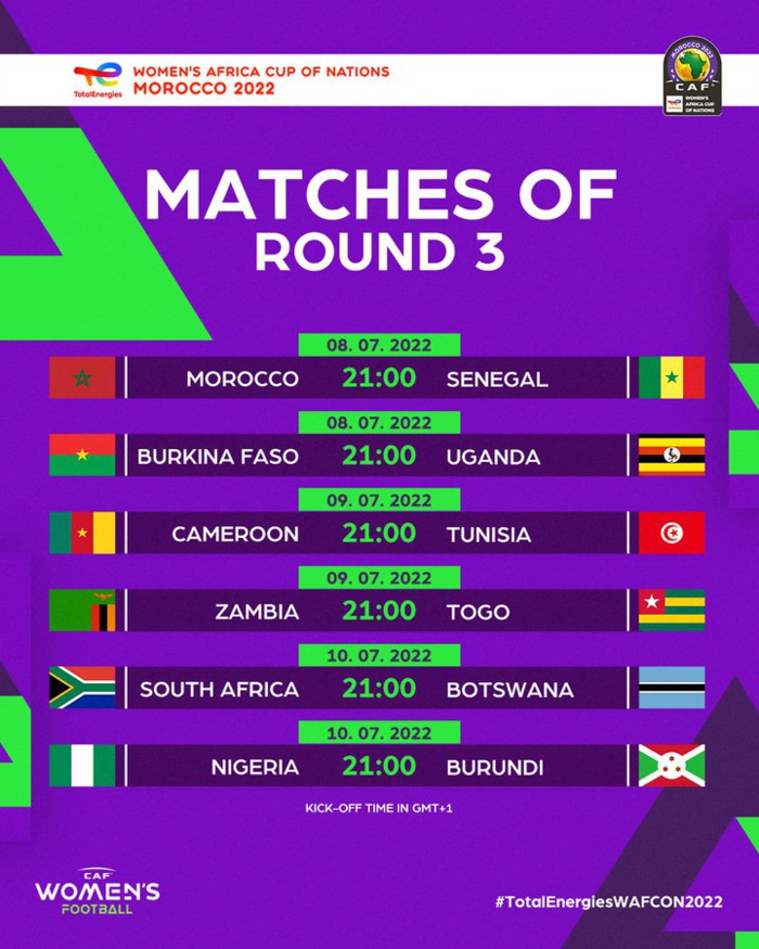 CAN féminine : Ce soir à 21h00, le Maroc face au Sénégal pour la suprématie du groupe "A" CAN féminine : Ce soir à 21h00, le Maroc face au Sénégal pour la suprématie du groupe "A"