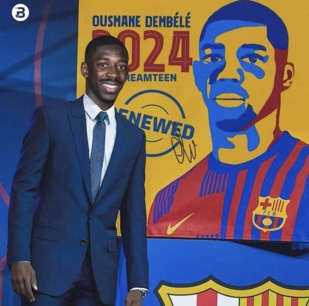 Barça : Dembélé reste Catalan jusqu’à 2024 Barça : Dembélé reste Catalan jusqu’à 2024