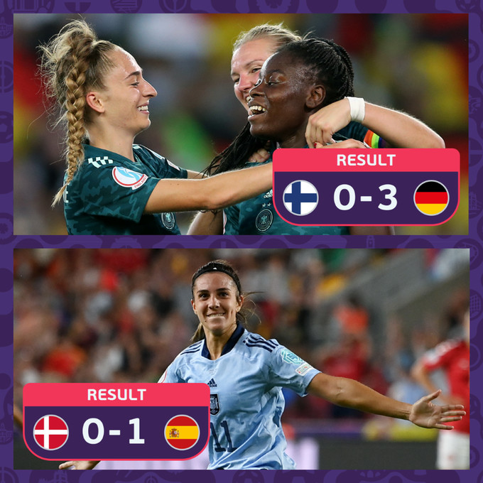 Euro féminin 2022 : L’Allemagne facilement, l'Espagne difficilement en quart ! Euro féminin 2022 : L’Allemagne facilement, l'Espagne difficilement en quart !