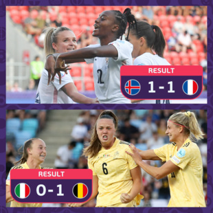 Euro féminin 2022 : On connait le tableau des quarts depuis lundi soir Euro féminin 2022 : On connait le tableau des quarts depuis lundi soir