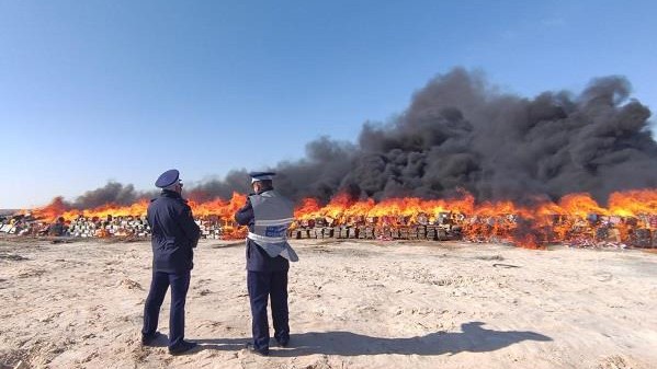 Rabat-Salé-Kénitra : Destruction de plus de 20 tonnes de drogues Rabat-Salé-Kénitra : Destruction de plus de 20 tonnes de drogues