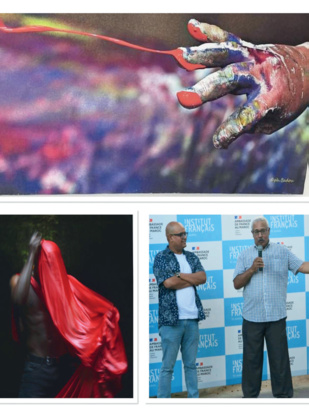 Abdelkader Baddou et Youssef Belhamdounia et leurs oeuvres respectives Abdelkader Baddou et Youssef Belhamdounia et leurs oeuvres respectives