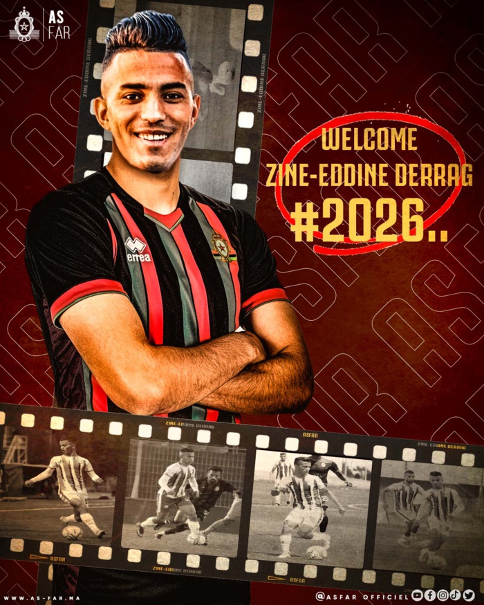 Mercato de L’AS FAR :  Derrag, Naji, Assout, Jouini et prolongement de Neffati