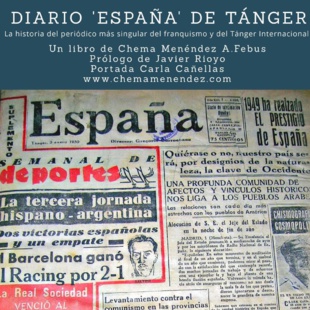 Une copie du journal "España", le plus ancien des journaux tangérois avec deux pages sportives.