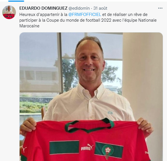 Staff technique de l’équipe nationale : Eduardo Dominguez, nouveau préparateur physique Staff technique de l’équipe nationale : Eduardo Dominguez, nouveau préparateur physique