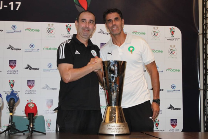Finale de la Coupe arabe U17 : Le Maroc face à l'Algérie ce jeudi soir (20h00 sur Arriyadia) Finale de la Coupe arabe U17 : Le Maroc face à l'Algérie ce jeudi soir (20h00 sur Arriyadia)