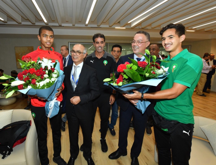 Les U17 de retour au pays : Accueil officiel chaleureux à leur arrivée