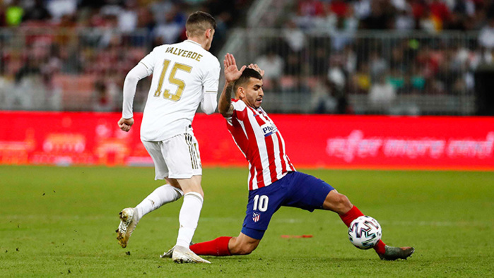 Liga : Le Real, en machine de victoires, remporte le derby madrilène (1-2) Liga : Le Real, en machine de victoires, remporte le derby madrilène (1-2)