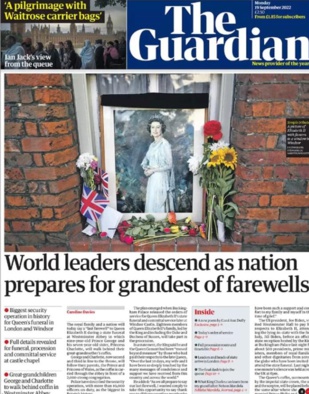 Funérailles de la reine Elizabeth II : L’ultime hommage de la presse britannique