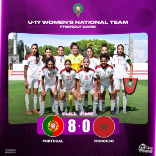 Equipe nationale féminine U17 : Une raclée reçue face au Portugal en match de préparation (0-8) Equipe nationale féminine U17 : Une raclée reçue face au Portugal en match de préparation (0-8)
