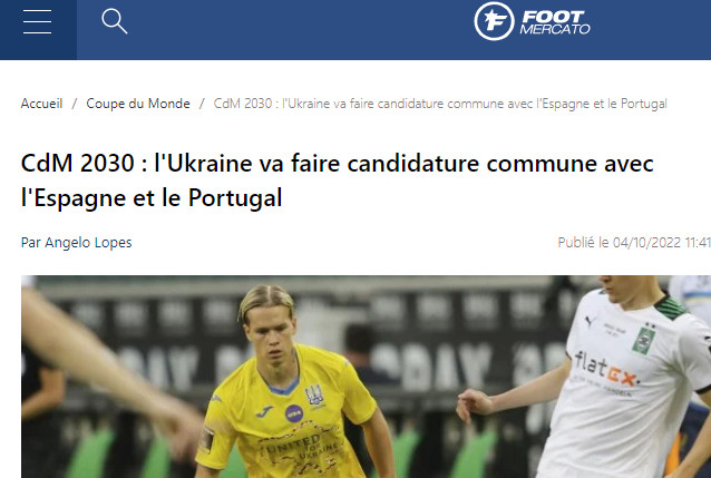 Mondial 2030 : L’Ukraine rejoint le Portugal et l’Espagne !